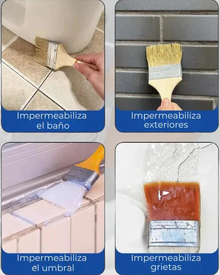 Sellador Adhesivo Impermeable para Filtraciones y Grietas