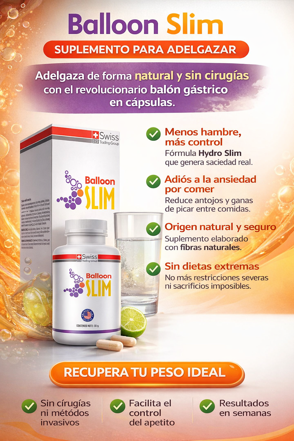 Balloon Slim - Suplemento para adelgazar