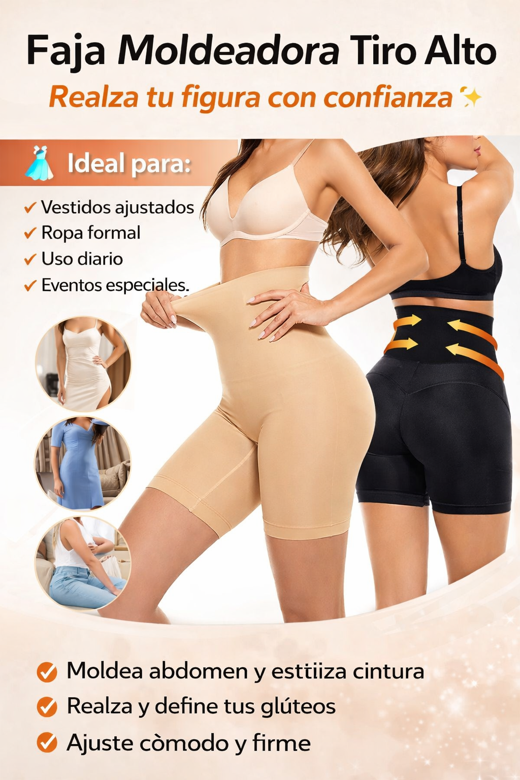 Faja Moldeadora Tiro Alto – Realza tu figura con confianza ✨