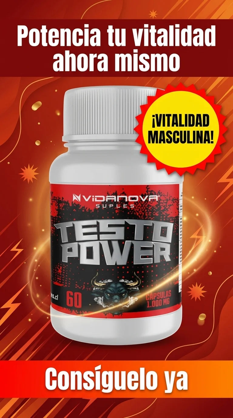 TESTO POWER - Energía Masculina - 1000mg 60 CAPS